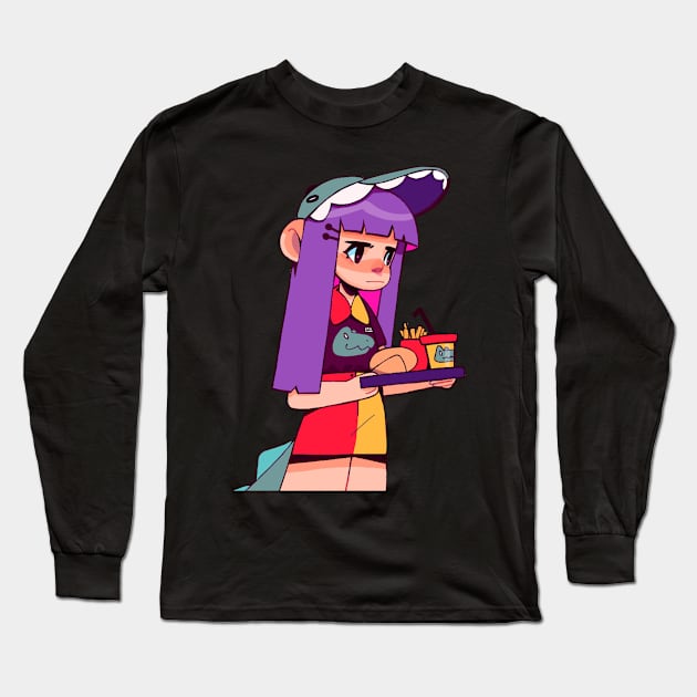 Dino burgers Long Sleeve T-Shirt by MaiType